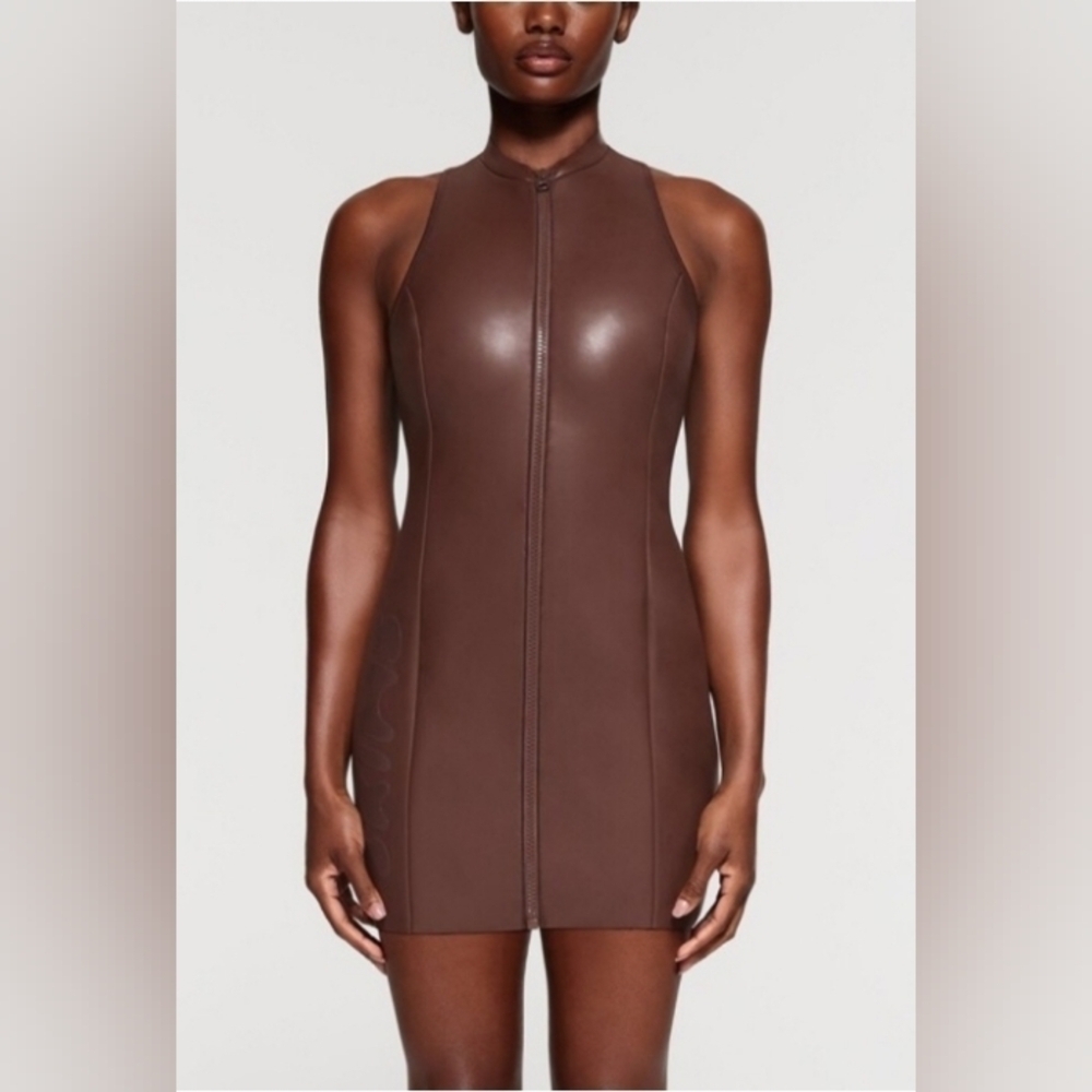Skims scuba rubberized dress